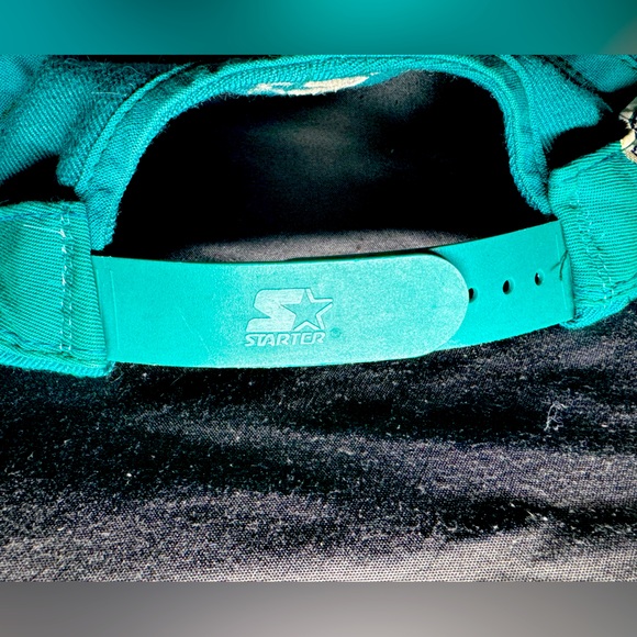 Rare Vintage 90s Miami Dolphins Starter Arch 100% Wool Snapback Hat - Picture 9 of 12